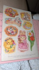 Vintage Current Inc Stickers Easter 1 Sheet 1980(Heavy Age Discoloration)