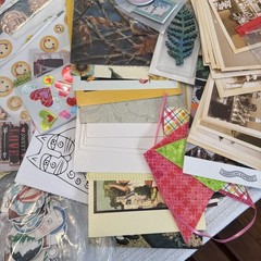 Huge Ephemera Lot Variety Junk Journal Scrapbooking Cardmaking Paper Sticker Etc