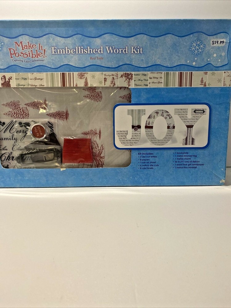Make It Possible World Embellished Word Kit JOY