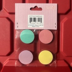 Colorbok Foam Accents 4 Embellishments Circles w/Hearts Scrapbooking Crafts NEW