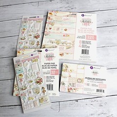 Prima Scrapbook Cardstock Paper Pack Pads 8×8 6×6 Journaling Magic Love Lot