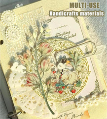 15 Sheets Handmade Scrapbook Paper Craft Mesh Fabric Scrapbooking Supplies Aesth