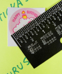 Happy Birthday Whipped Cream Scented Trend Scratch & Sniff Retro Sticker