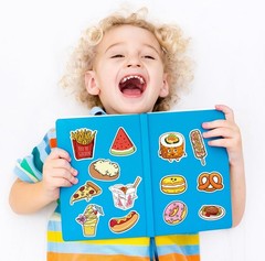 200 Pcs Cute Fast Food Stickers Self Adhesive Decorative Decals for Scrapbooking