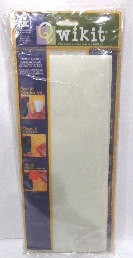 Lot of 3 Qwikit 12″X12″ Sheet Protector w Pockets on Both Sides Variety Layouts
