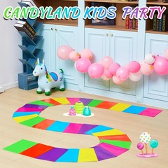 Colorful PVC Floor Stickers Candy Donut Theme Land Runway Rug Hallway Runner …