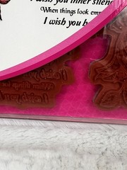 Heartfelt Creations Sunrise Lily Wishes HCPC-3721 Cling Stamps
