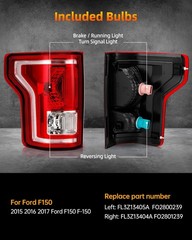 OKLPF Rear Brake Tail Light Compatible With 2015 2016 2017 Ford F150 F-150 Re…