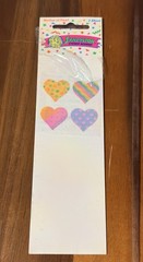 One module with original packaging Vtge sandylion mother Of Pearl Heart sticker