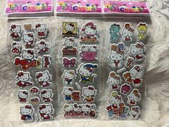 Retro Vintage Look Hello Kitty 3D Puffy Stickers 3 sets (#12)