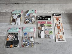 Sticker Lot – Sports Scrapbooking Stickers Baseball Hockey Bowl – Jolee’s + #181