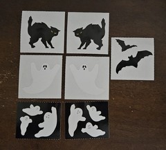 Vintage Mrs. Grossman’s Black Cats, Ghosts and Bats stickers, Mrs. Grossman