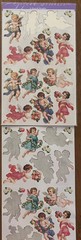 Punch Studio 1994 The Gifted Line, Kirshner Decorative Arts Cherub Stickers