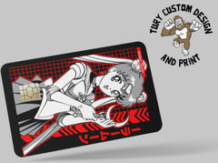 SAILOR MOON , 2 pc credit card skin & DEBIT CARD,TROLLEY & GYM