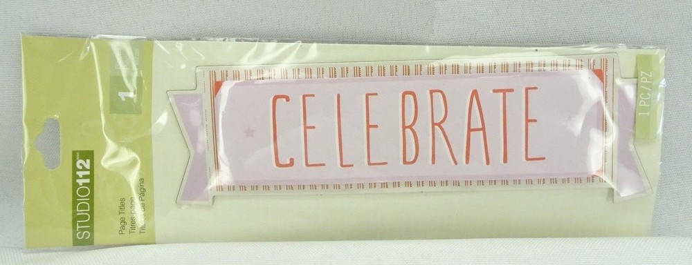 Studio 112 Title Page Sticker for Scrapbooking «CELEBRATE» (set of 3)