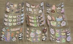 NEW PaperKumaCo (40) Mini Sticker Sheets Paper Kuma Co PKC Stickers