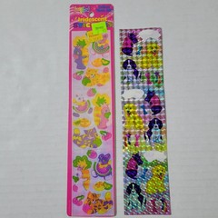 Vintage Lisa Frank Iridescent and Holographic Stickers Dogs Cats Fruit Veggies