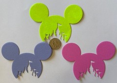 MICKEY’S CASTLE Die-Cut Set (3pc)Disney•Mouse•Head•Princess •Cartoon•Card Making
