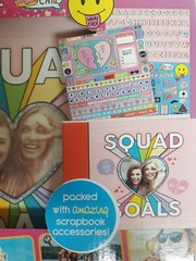 GIRL’S SCRAPBOOK KIT WITH ACCESSORIES! SQUAD GOALS, GIRL POWER FOR AGS 6+ NEW!
