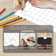Colorful 3/4 Inch Coding Circle Stickers – 1050 Pack for Easy Organization