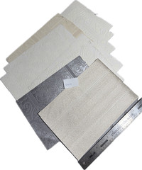 Vtge Textured Wallpaper Samples from Sample Book, Ethan Allen (10 Pieces) Set 11