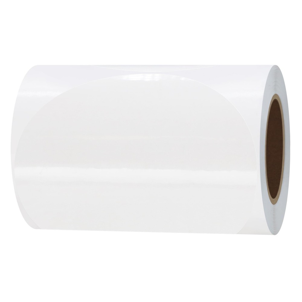 Hybsk Clear Seal Sticker Labels 4 inch Round Circle Wafer