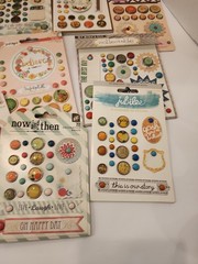 Large Lot Of Decorative Brads Buttons Embellishments For Scrapbooking