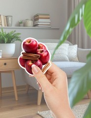 Cinnamon Apples Die Cut Vinyl Stickers Scrapbooking Laptop Waterbottle