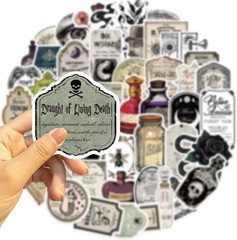 200 Waterproof Retro Gothic Potion Labels – Stylish Stickers for Personalization