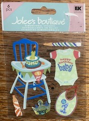 RARE Jolees Happy Birthday Baby Boy I’m 1 Year Old 1st First High Chair Cake 3D