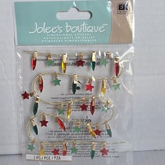 Me & My Big Ideas Soft Spoken & More CHRISTMAS Theme Stickers Lot- Lot Of 8