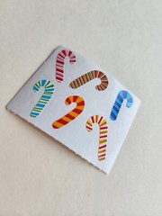 Mrs. Grossman’s Stickers – Tiny Candy Canes – Bright Multi Colors – 4 Strips #20