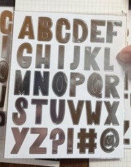 3 pkgs Letters Stickers Scrapbooking Journal Card Making K & Company