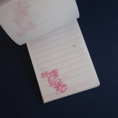 Vtg 80s Mini Notebook School Pocketbook Memo Paper Stationery- Patty Jimmy Twins