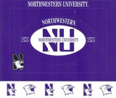 Northwestern University Wildcats NCAA Cardstock Sticker Frame, scrapbook