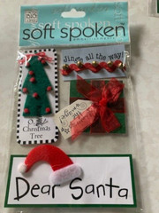 SOFT SPOKEN ME & MY BIG IDEAS 3D STICKERS DEAR SANTA