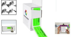 200 Fluorescent Green Inspection Stickers – 1 x 2.25 Inch for Quality Control