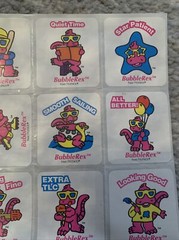 VTG 90s RARE BubbleRex Dinosaur Sticker Mascot Advertising Lot of 12