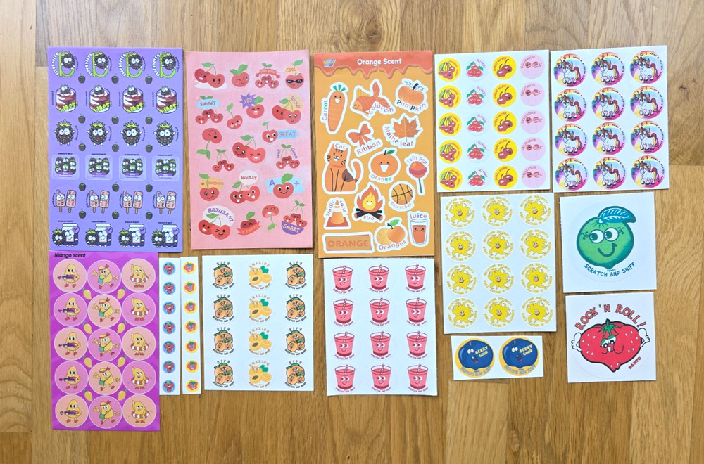 ALL FRUIT 165 SNIFF Sticker CHERRY Mango ORANGE Apricot GRAPE UNICORN Strawberry