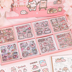 Kawaii Cute Animal Stickers, 200 Sheets for Journaling, Scrapbooking, Water Bott