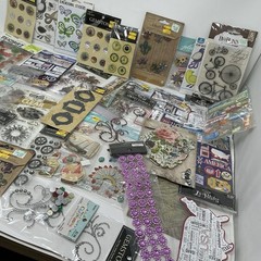 Huge Mixed Sticker & Scrapbooking Lot Holiday USA Christian Craft Set