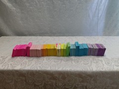 Craft lot set POST IT NOTES Rainbow Pink Green Purple marker tabs memo