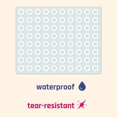 Vinyl Document Protection: 1200 Counts of White Hole Punch Reinforcement Labels