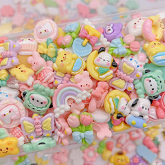 60Pcs Embellishments Cute Set, Flat Back Bulk Mixed Resin Ornament Scrapbooking