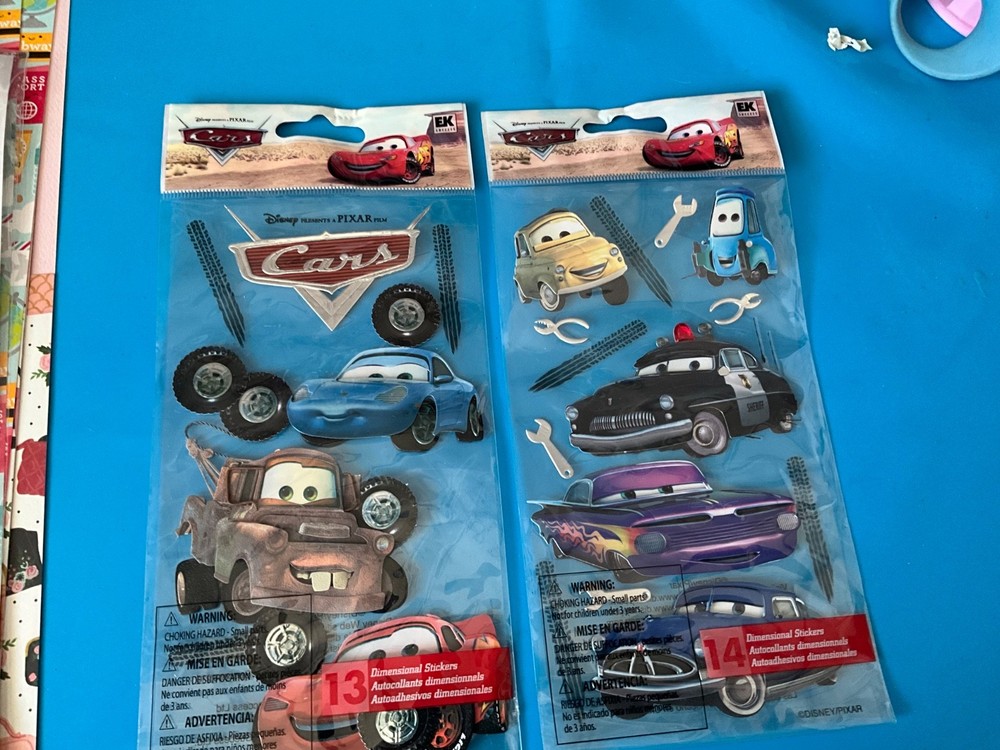 Jolee’s Boutique Disney Pixar Cars Lightning McQueen Scrapbook Sticker Packs