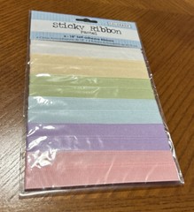 ColorBok Sticky Ribbon Pastel 6-18” Self-adhesive Ribbons New Seal