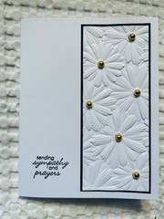 8 Floral Embossed Card Fronts A2, Choose Flower COLOR/DESIGN, Free Ship
