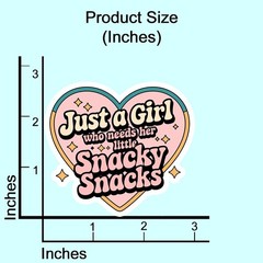 TinymalsDesign Girl Snacky Snacks Stickers