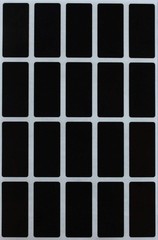 Rectangle Sticker Black Colored File Stickers 1.57 inch x 0.75 inch (40mm x 1…