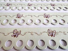 Disney Purple Butterfly Glitter Border Stickers Mint Green Scrapbooking 4pc